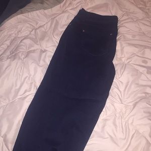 dark blue denim jeans